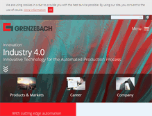 Tablet Screenshot of grenzebach.com